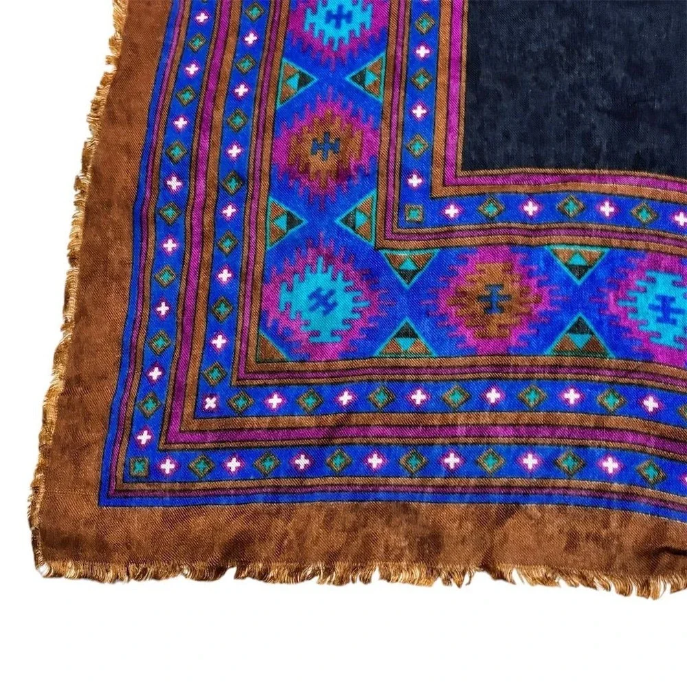 Yves Saint Laurent Vintage‎ Handmade Geometric Tapestry Table Topper
